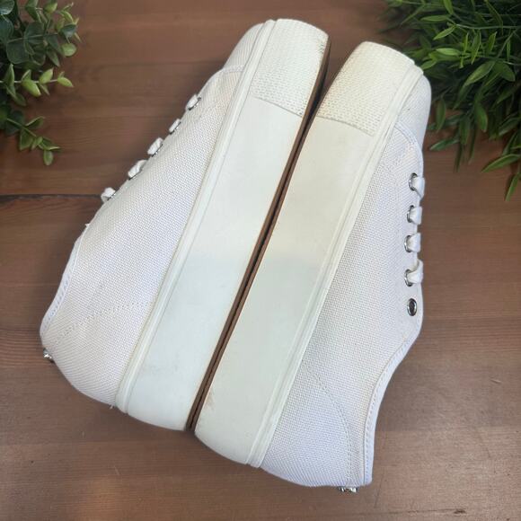 Steve Madden Women's Elore White Platform Sneakers Size 7.5 - Picture 6 of 9